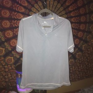 Grey Tommy Bahama polo shirt
